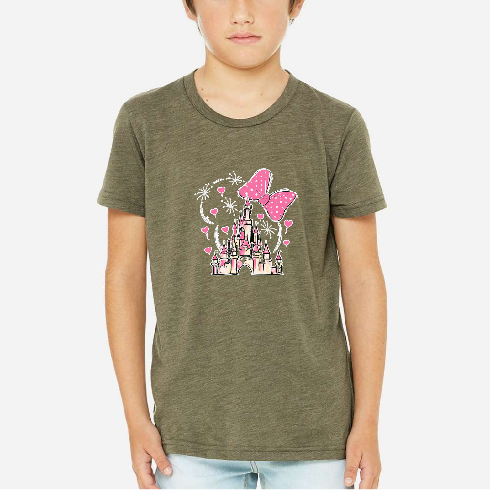 Magical Youth Triblend Tee - Military Green front mockup