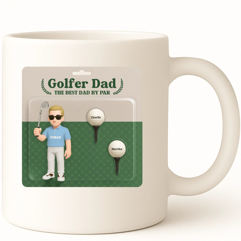 Golfer Dad Coffee Mug hero product mockup