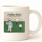 Golfer Dad Coffee Mug hero product mockup