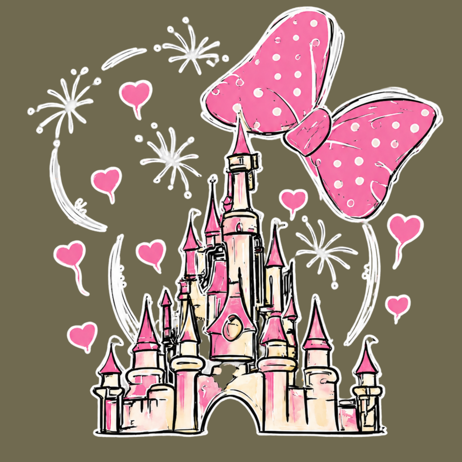 Magical Youth Triblend Tee - Military Green design preview