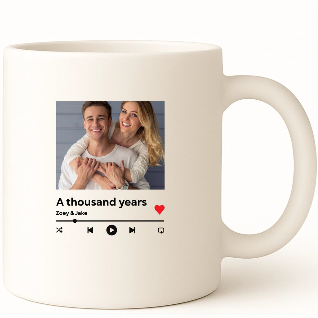 Music player Coffee Mug hero product mockup