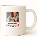 Music player Coffee Mug hero product mockup