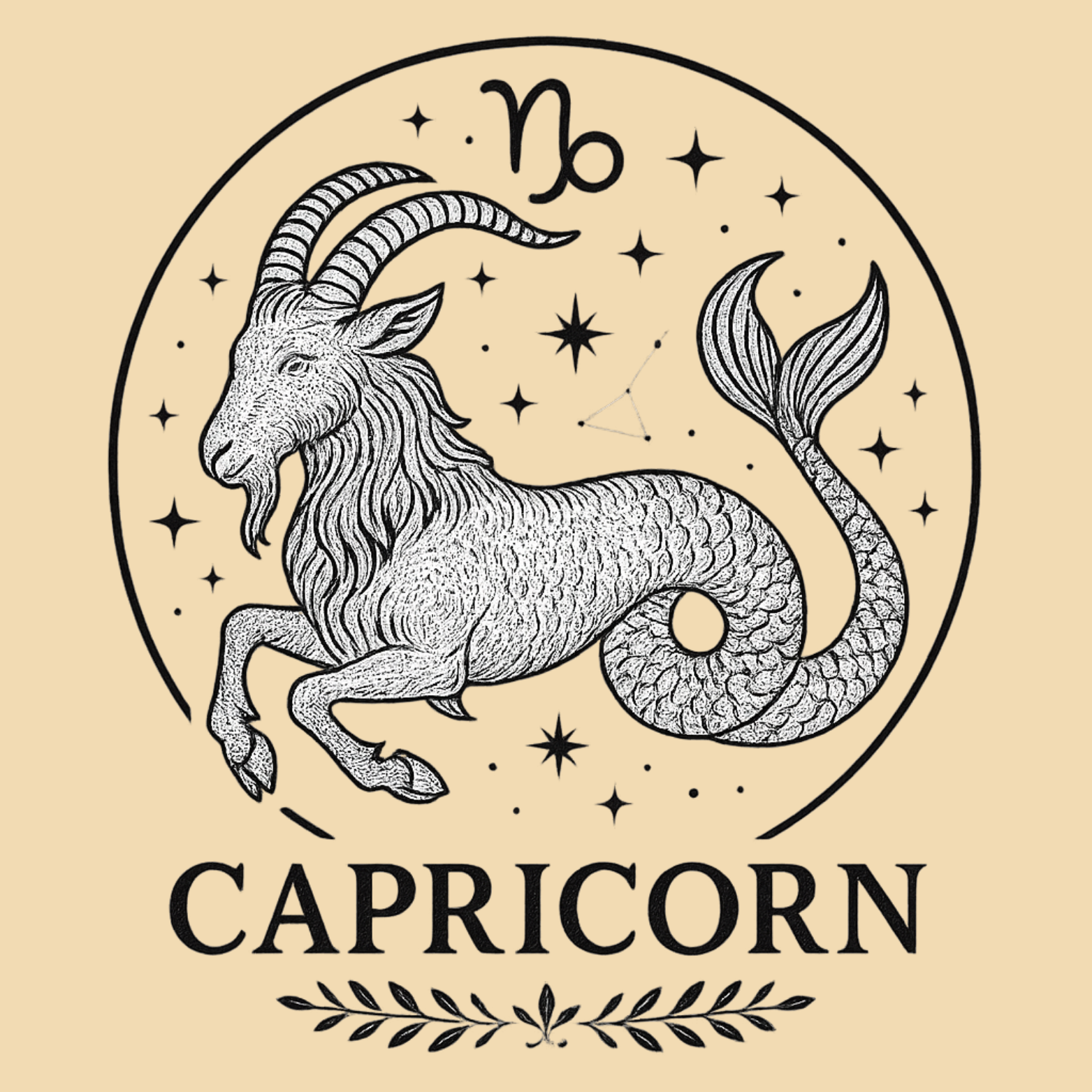 Capricorn Long Sleeve Tee – Zodiac Astrology Horoscope Graphic Shirt