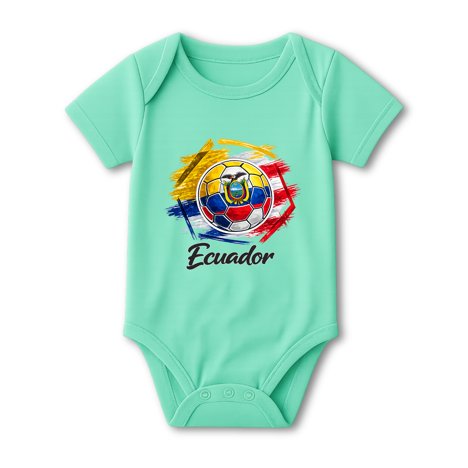 Ecuador Football Baby Onesie color variation 2
