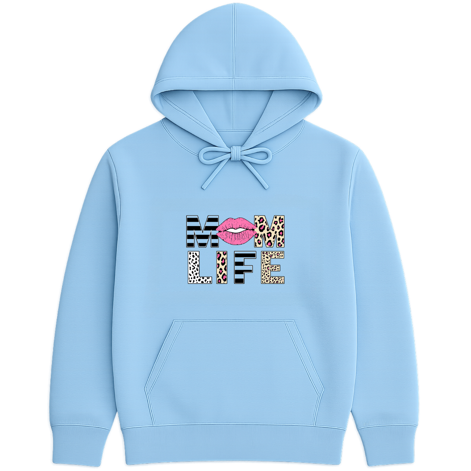 Mom Life Hoodie - Blue mockup