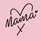 Mama Heart Women's Ultra-Premium Triblend T-Shirt - Pink design preview