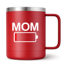 Mom Battery Low Travel Coffee Tumbler color variation 2