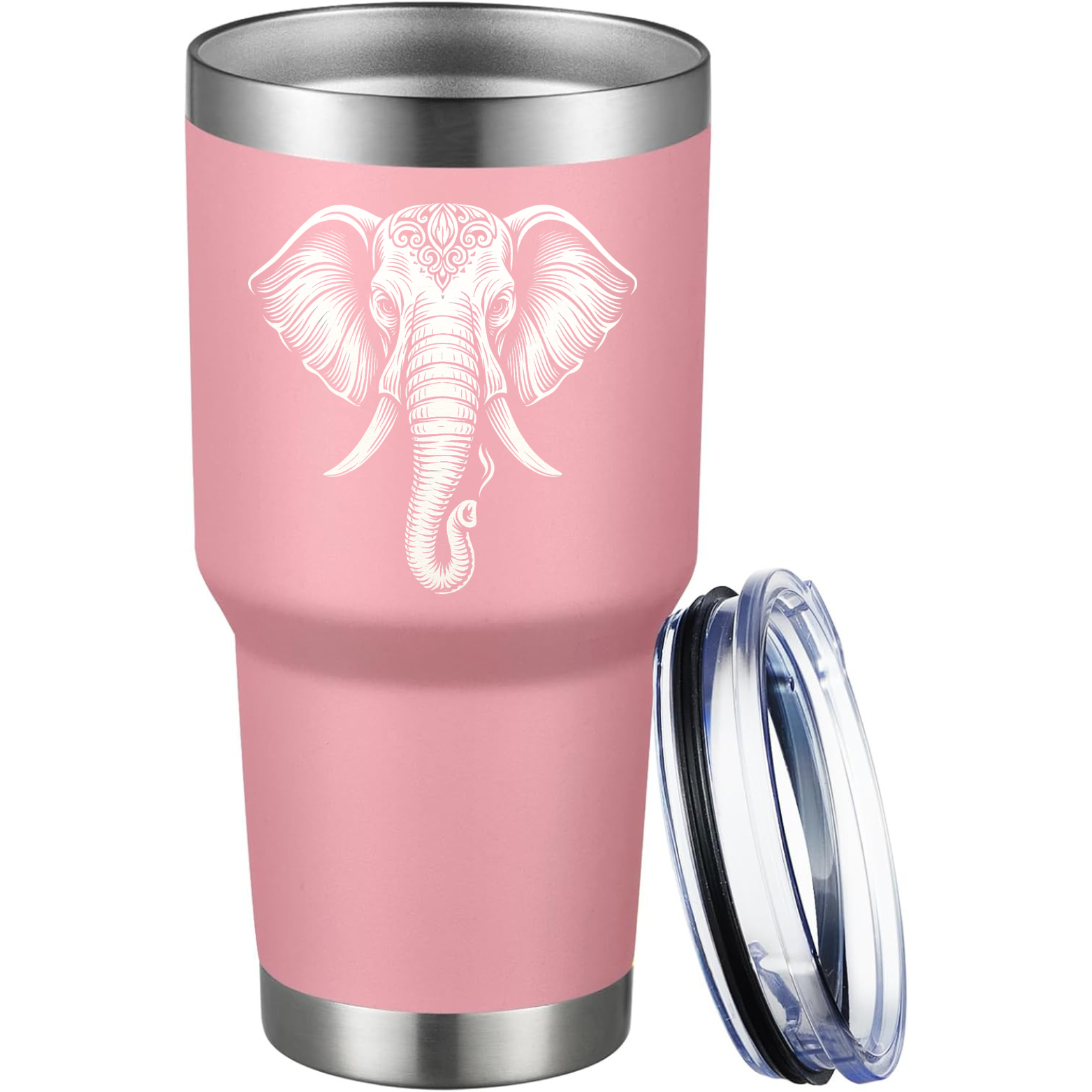 Elephant 30oz Tumbler - Pink