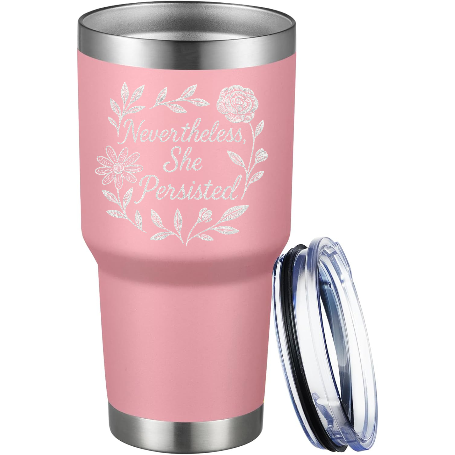 Nevertheless She Persisted 30oz Tumbler - Pink