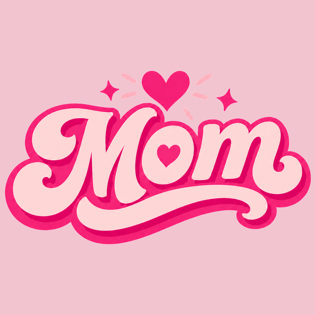Mom Heart Women's Ultra-Premium Triblend T-Shirt - Pink design preview