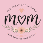 Mom The Heart Of Our Home Women's Ultra-Premium Triblend T-Shirt - Pink design preview