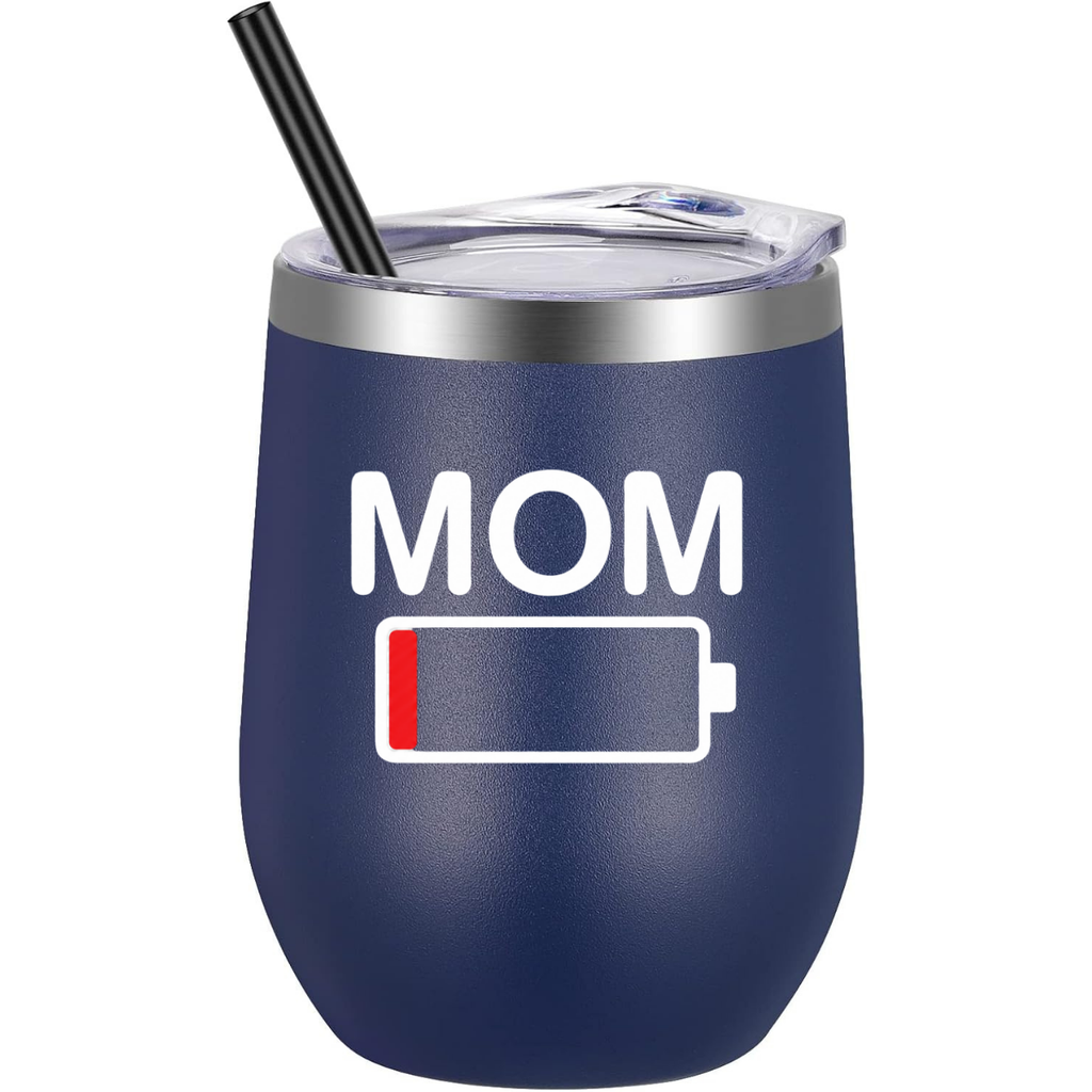 Mom Battery Low Wine Tumbler color variation 2