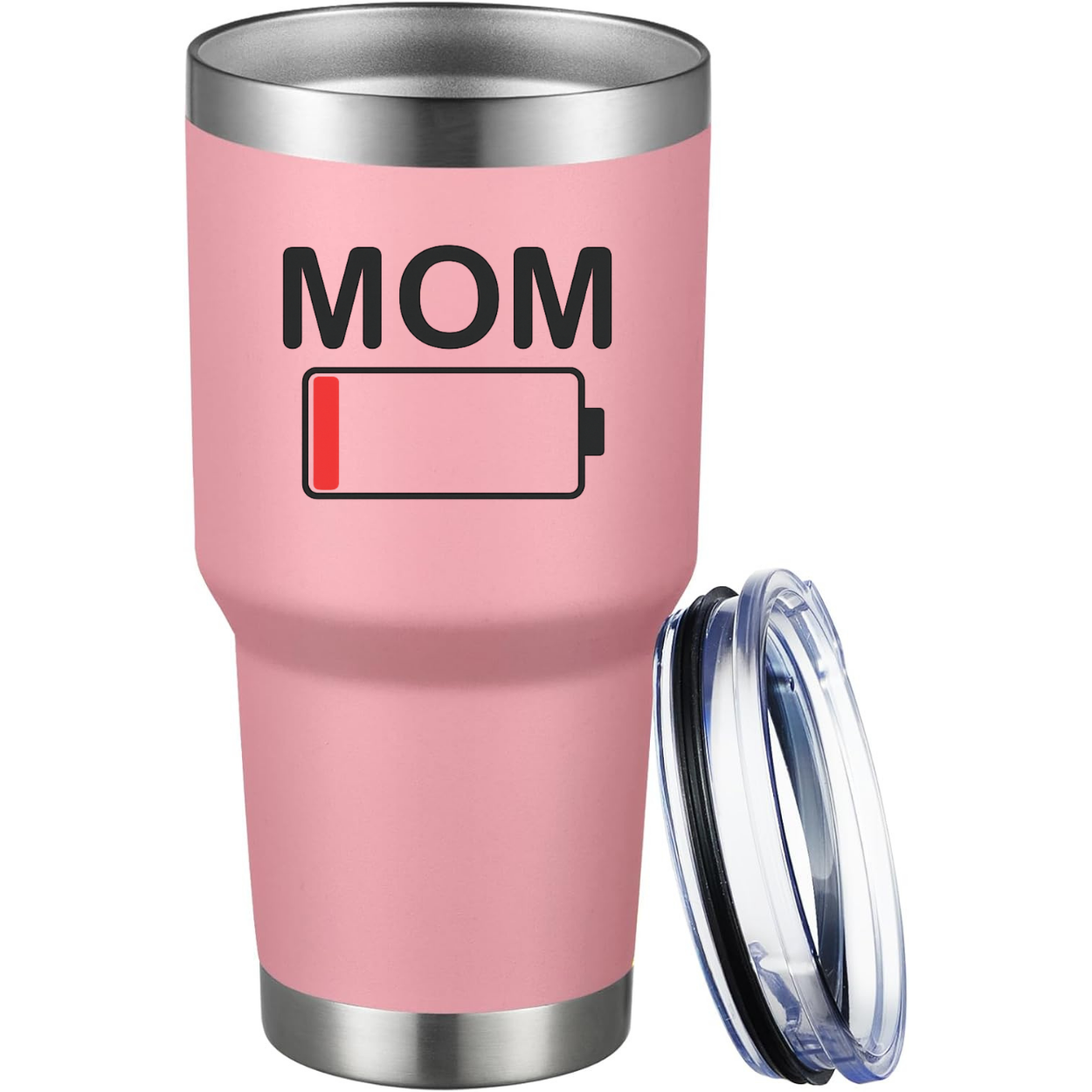 Mom Battery Low 30oz Tumbler color variation 2