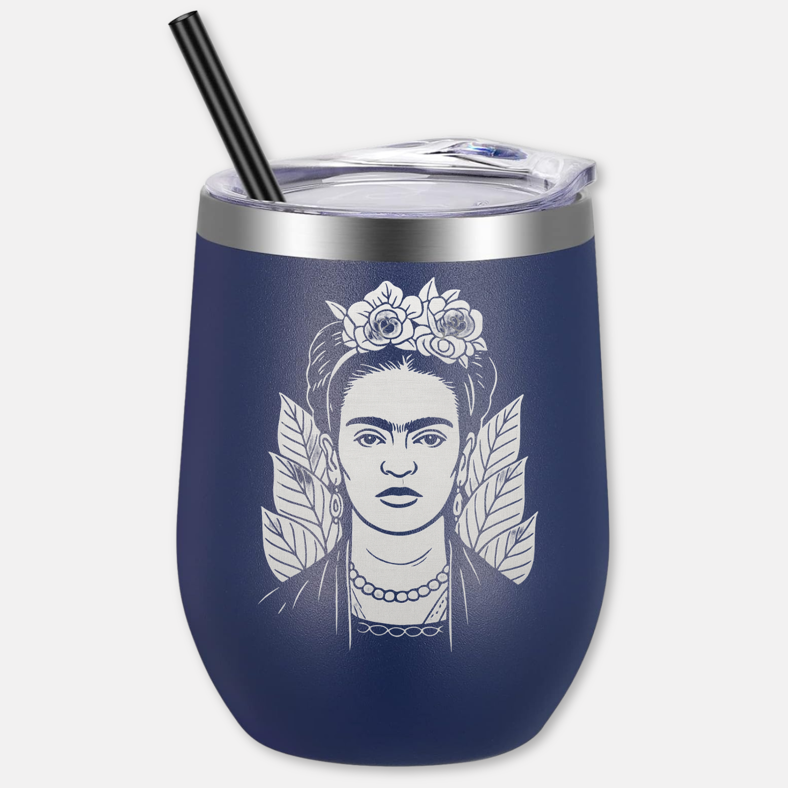 Frida Wine Tumbler - Navy