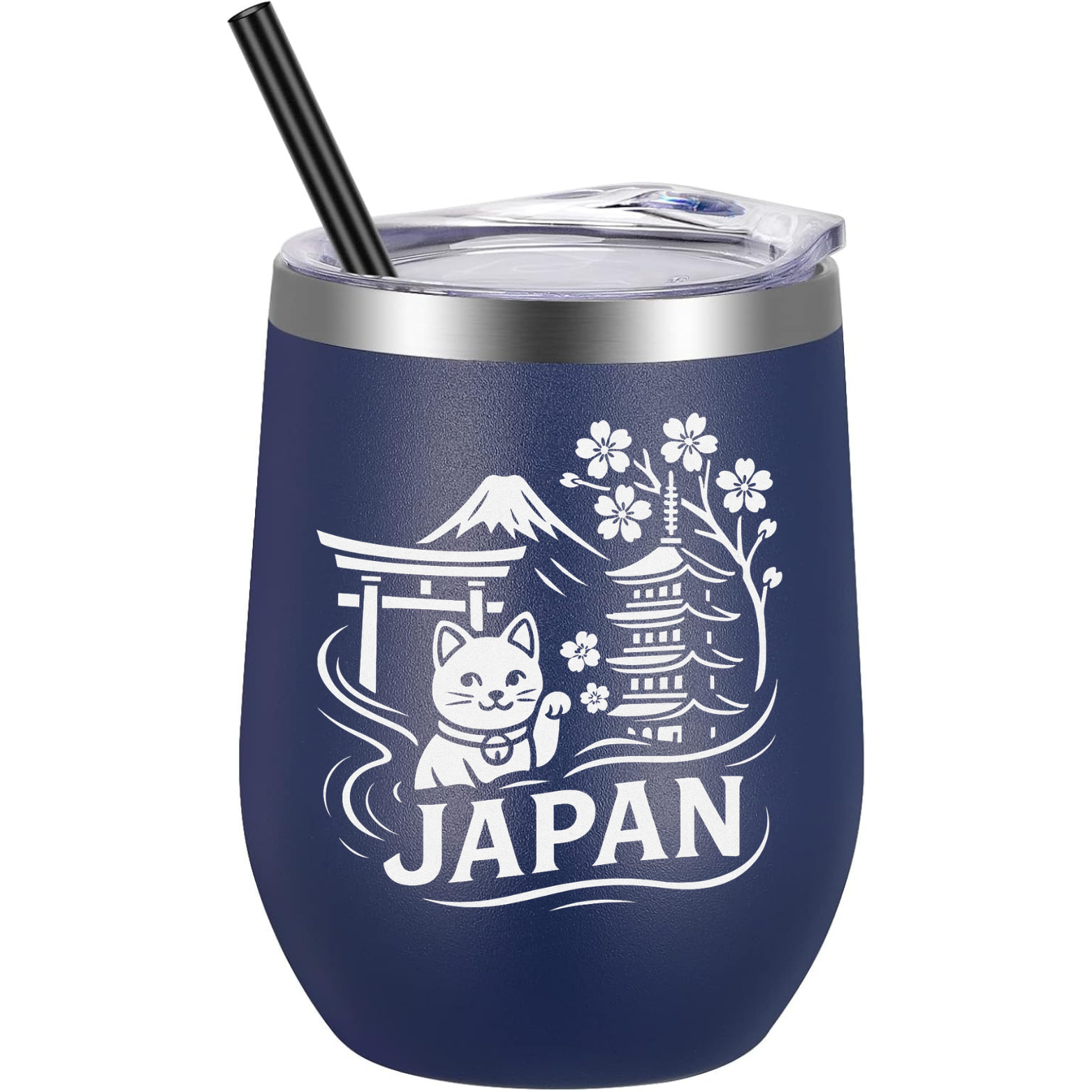 Japan Wine Tumbler - Navy