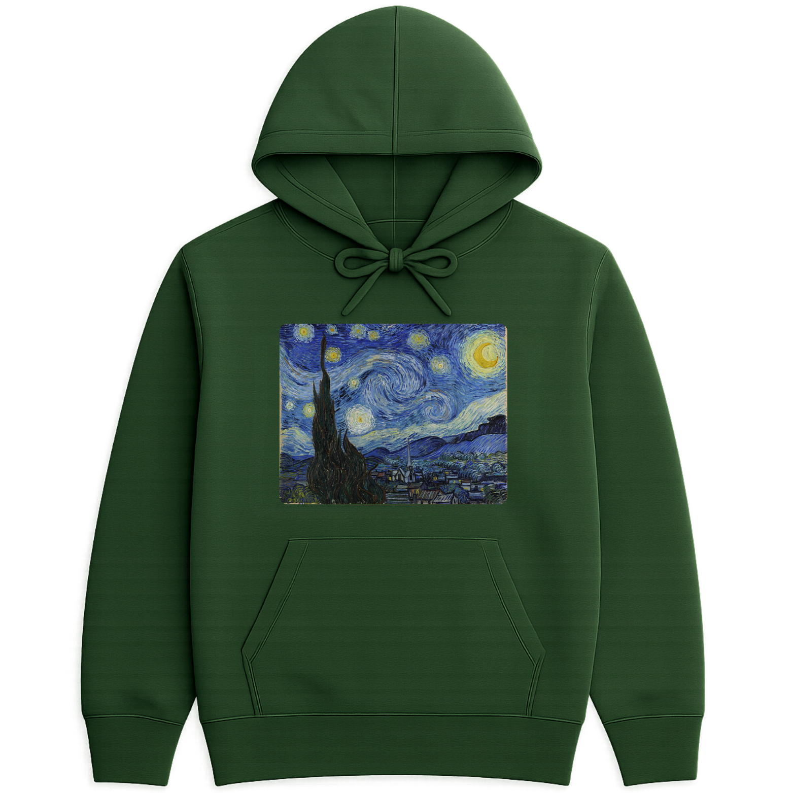 Starry Night Hoodie - Forest Green