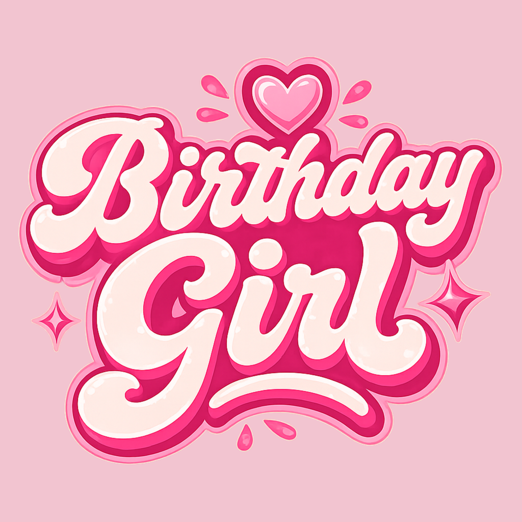 Birthday Girl Women's Ultra-Premium Triblend T-Shirt - Pink design preview