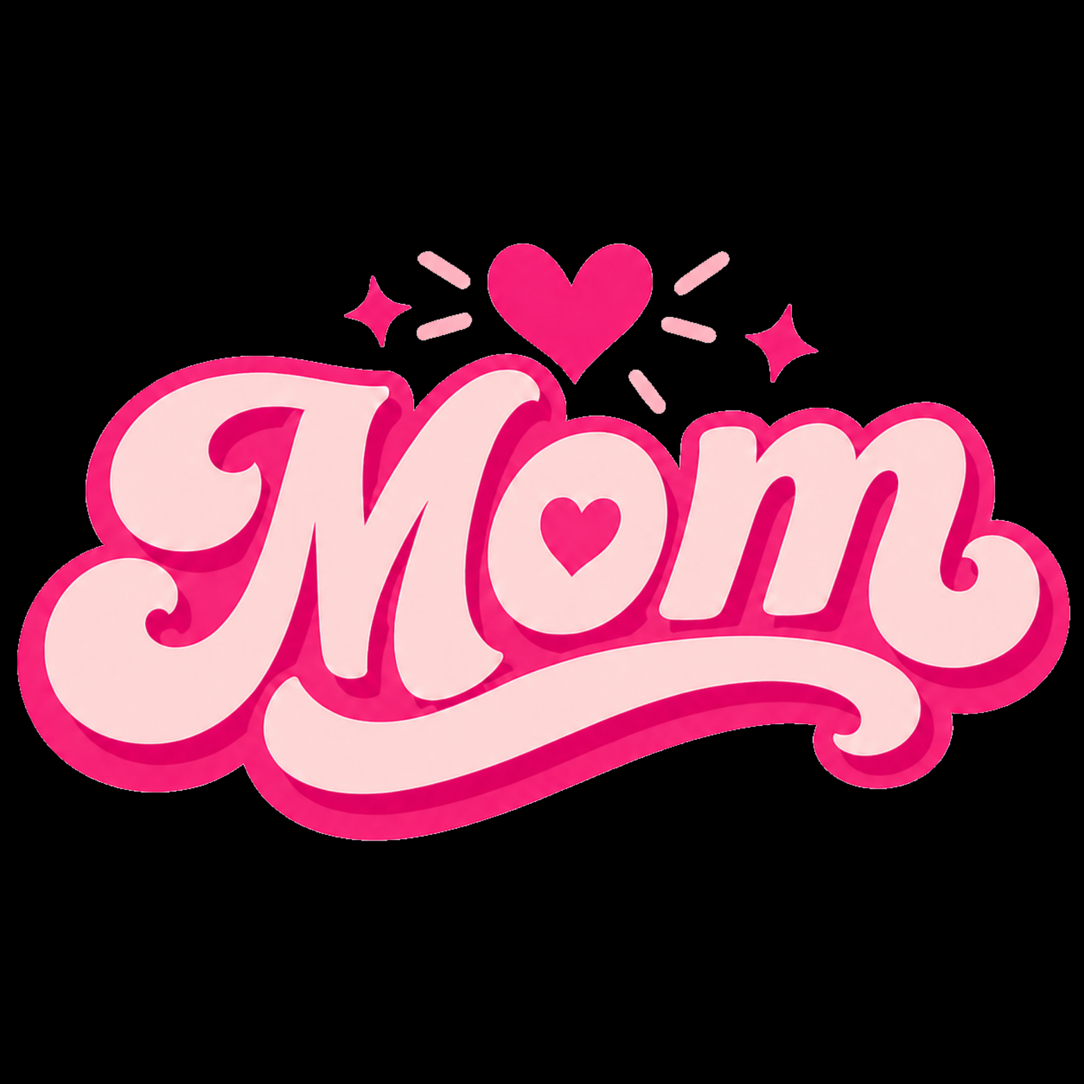 Mom Heart Women's Racerback Tank - Black design preview