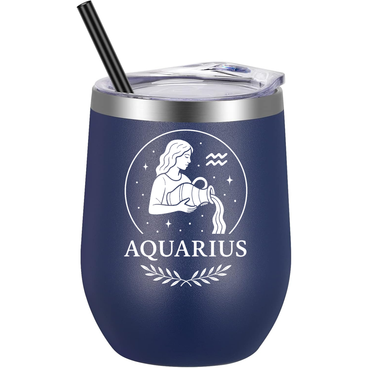 Aquarius Wine Tumbler - Navy