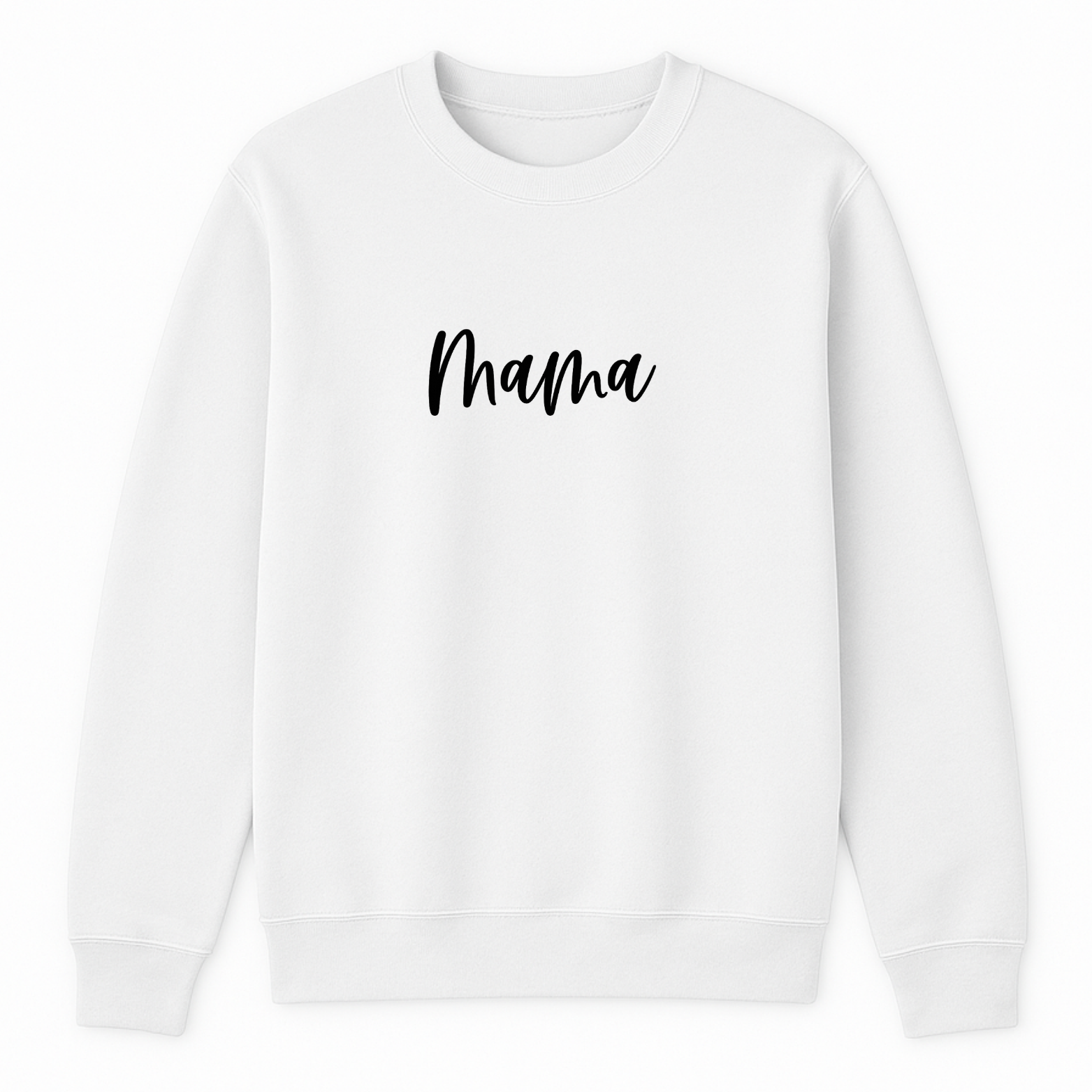 MAMA Crewneck Sweatshirt - White mockup