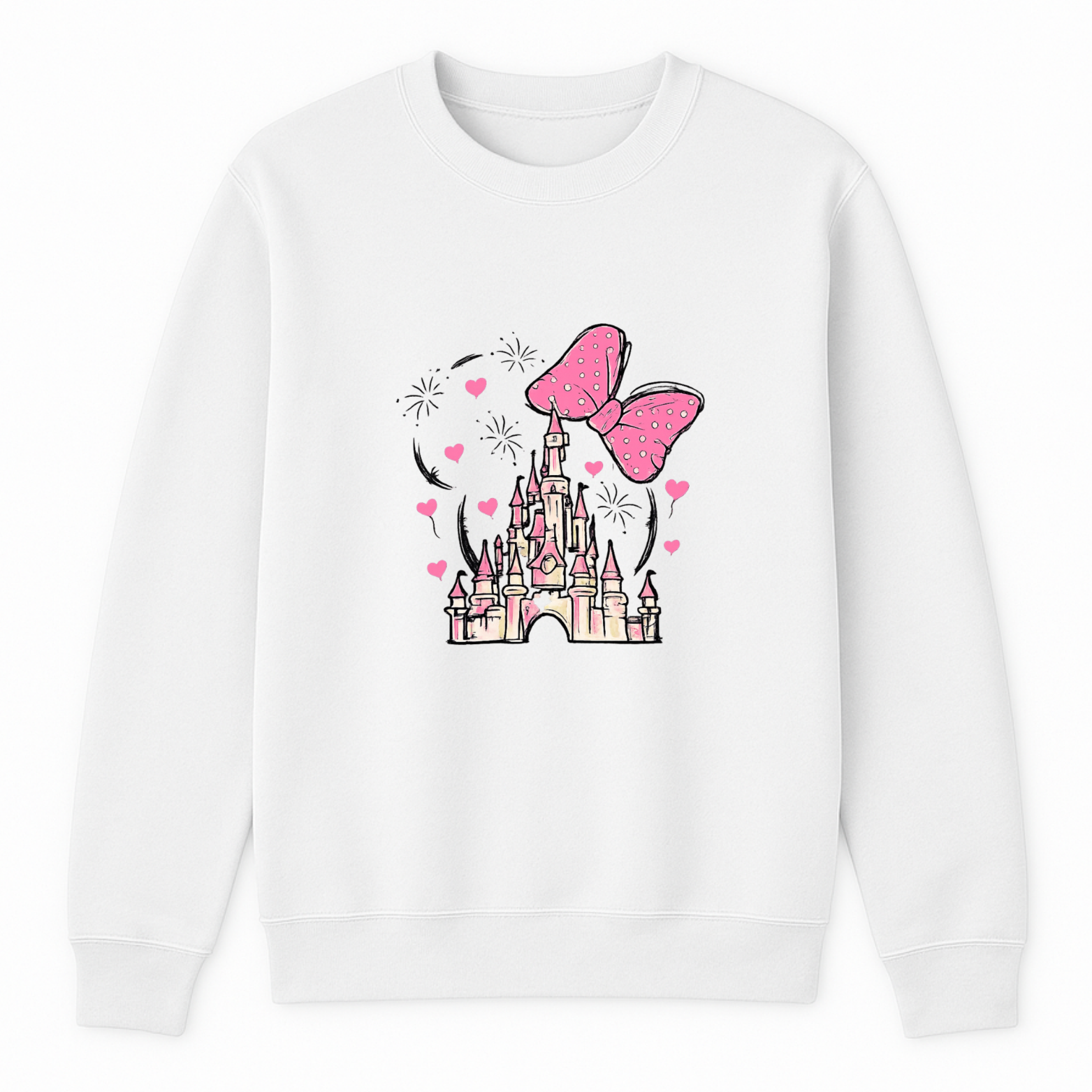 Magical Crewneck Sweatshirt - White mockup