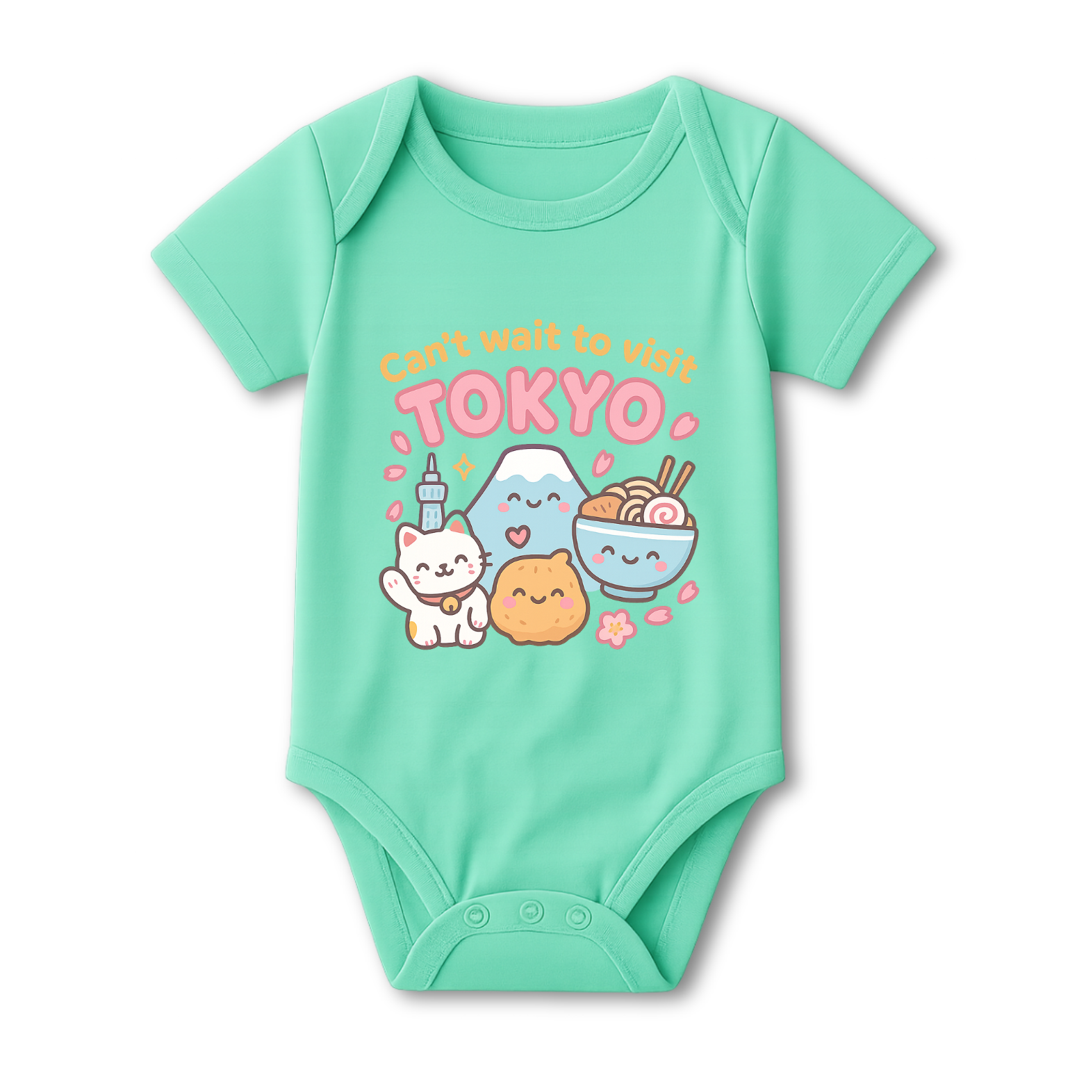 Can't Wait To Visit Tokyo Baby Onesie color variation 2