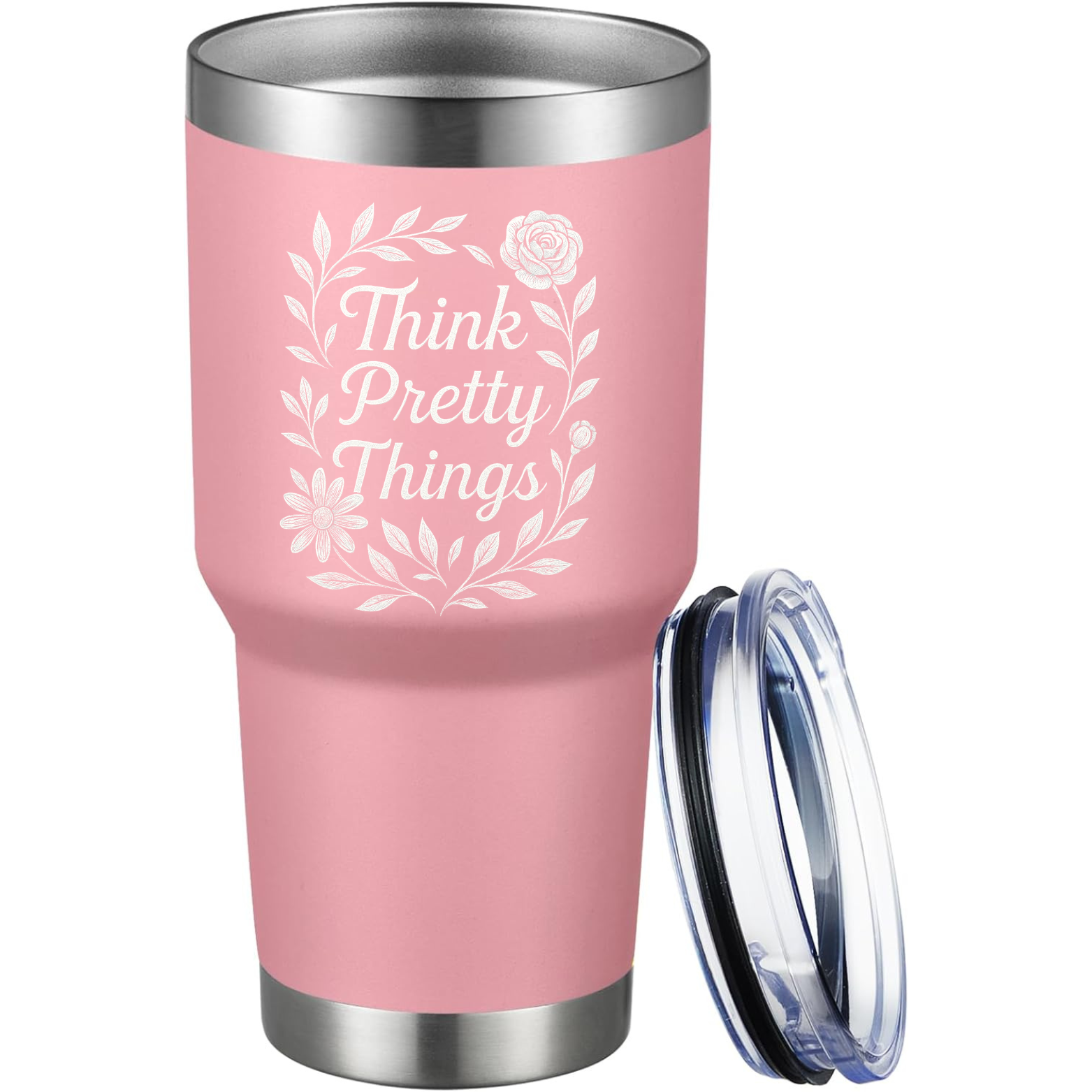 Think Pretty Things 30oz Tumbler - Pink