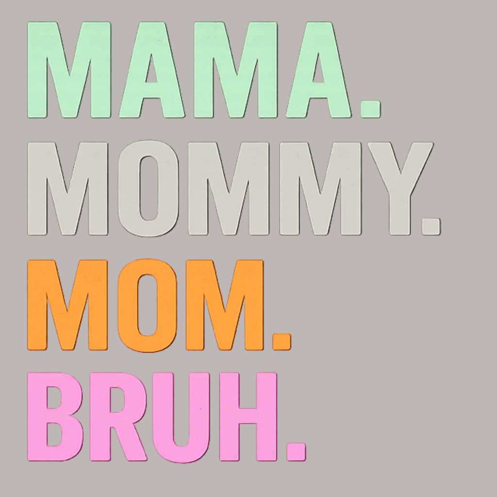 Mom Bruh Women's Ultra-Premium Triblend T-Shirt - Pink design preview