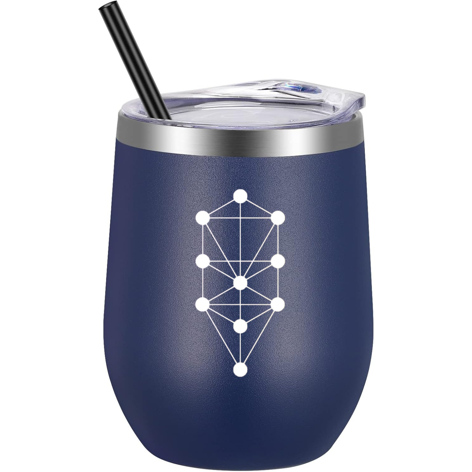 Sefirot Wine Tumbler - Navy