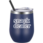 Mom Snack Dealer Wine Tumbler color variation 2