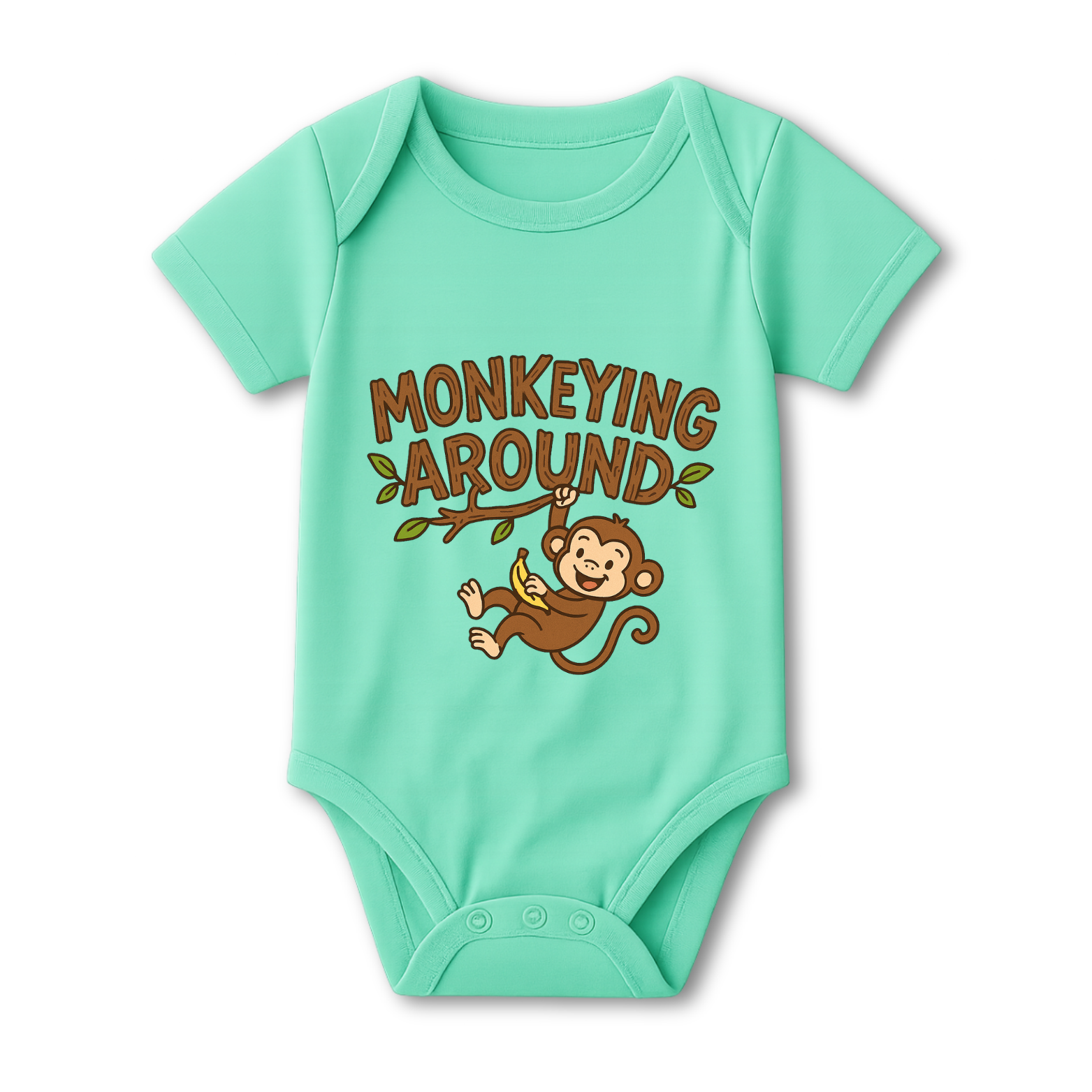 Monkeying Around Baby Onesie color variation 2
