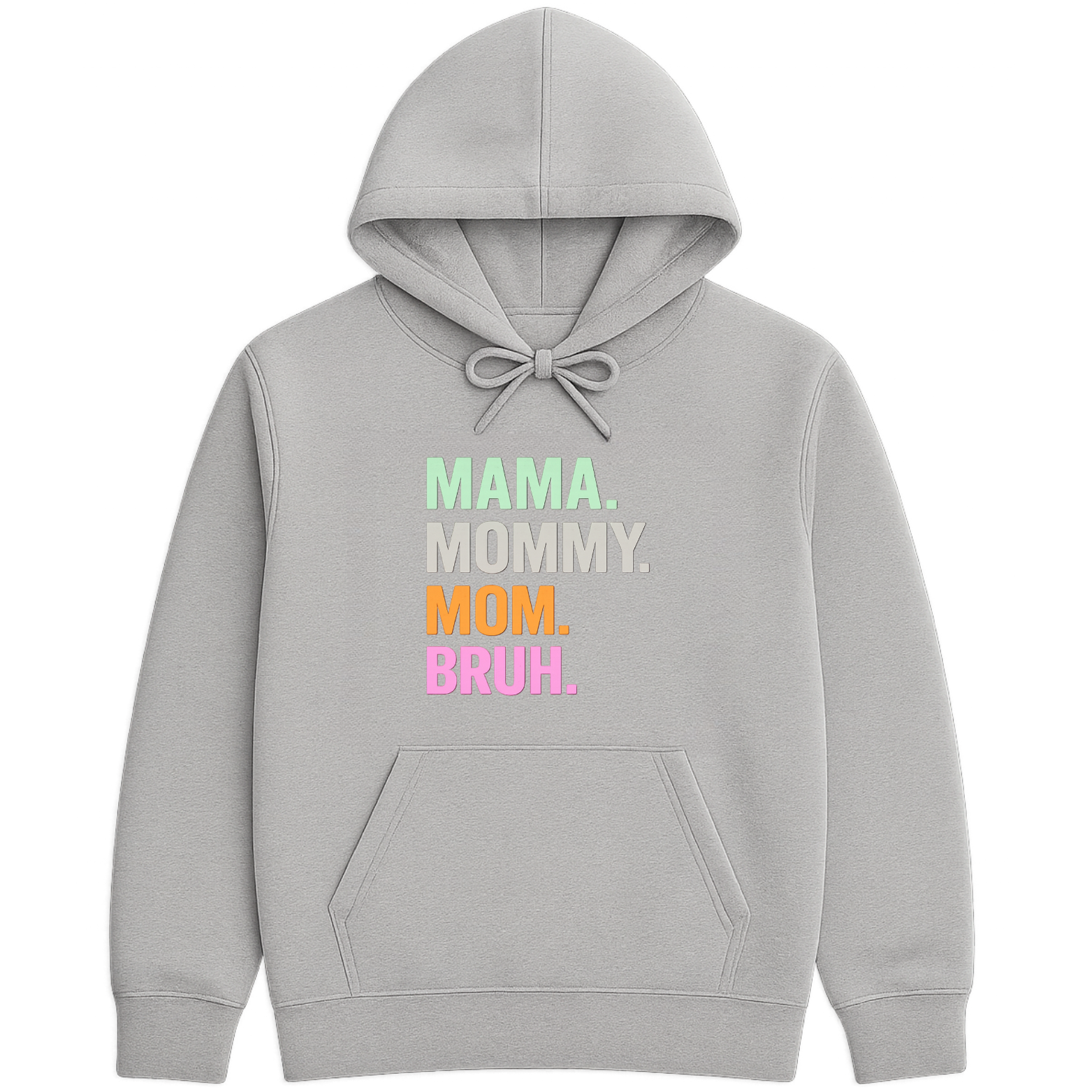 Mom Bruh Hoodie - Blue mockup