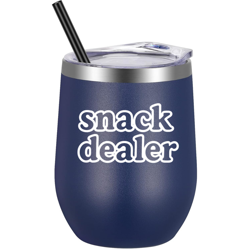 Snack Dealer Wine Tumbler - Navy