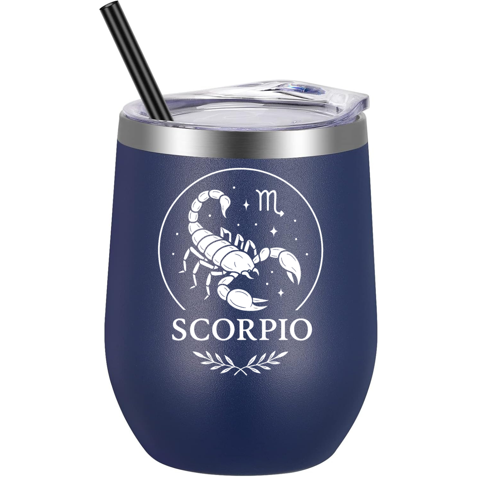 Scorpio Wine Tumbler - Navy