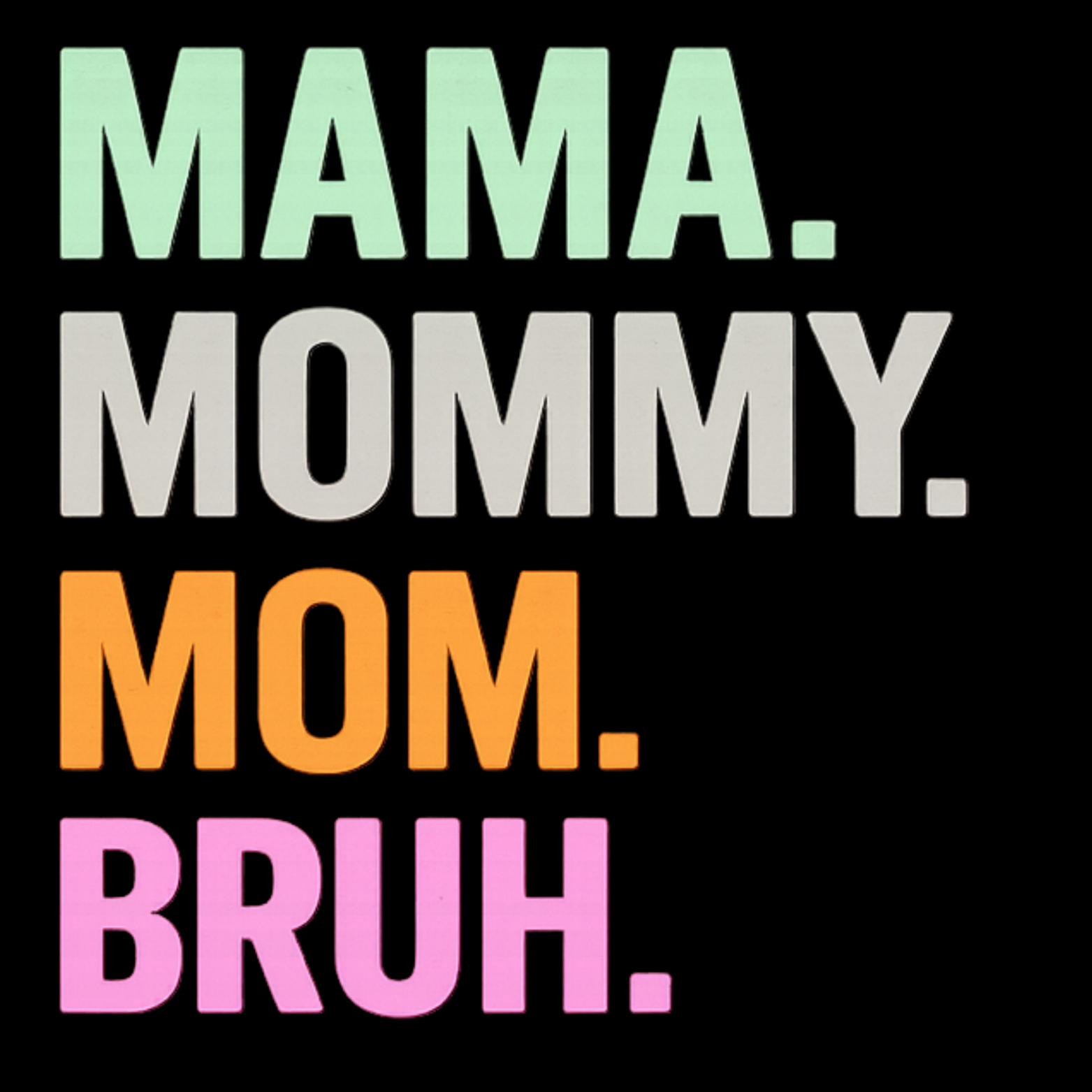 Mom Bruh Women's Racerback Tank - Black design preview