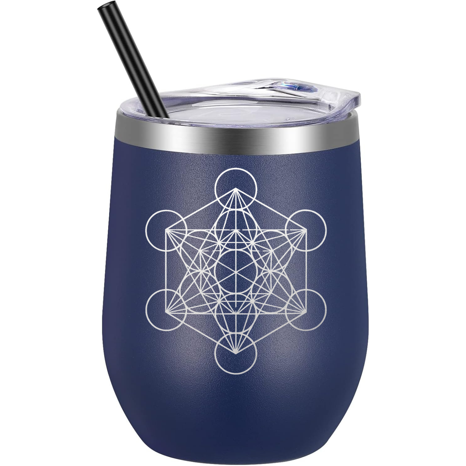 Metatron Wine Tumbler - Navy
