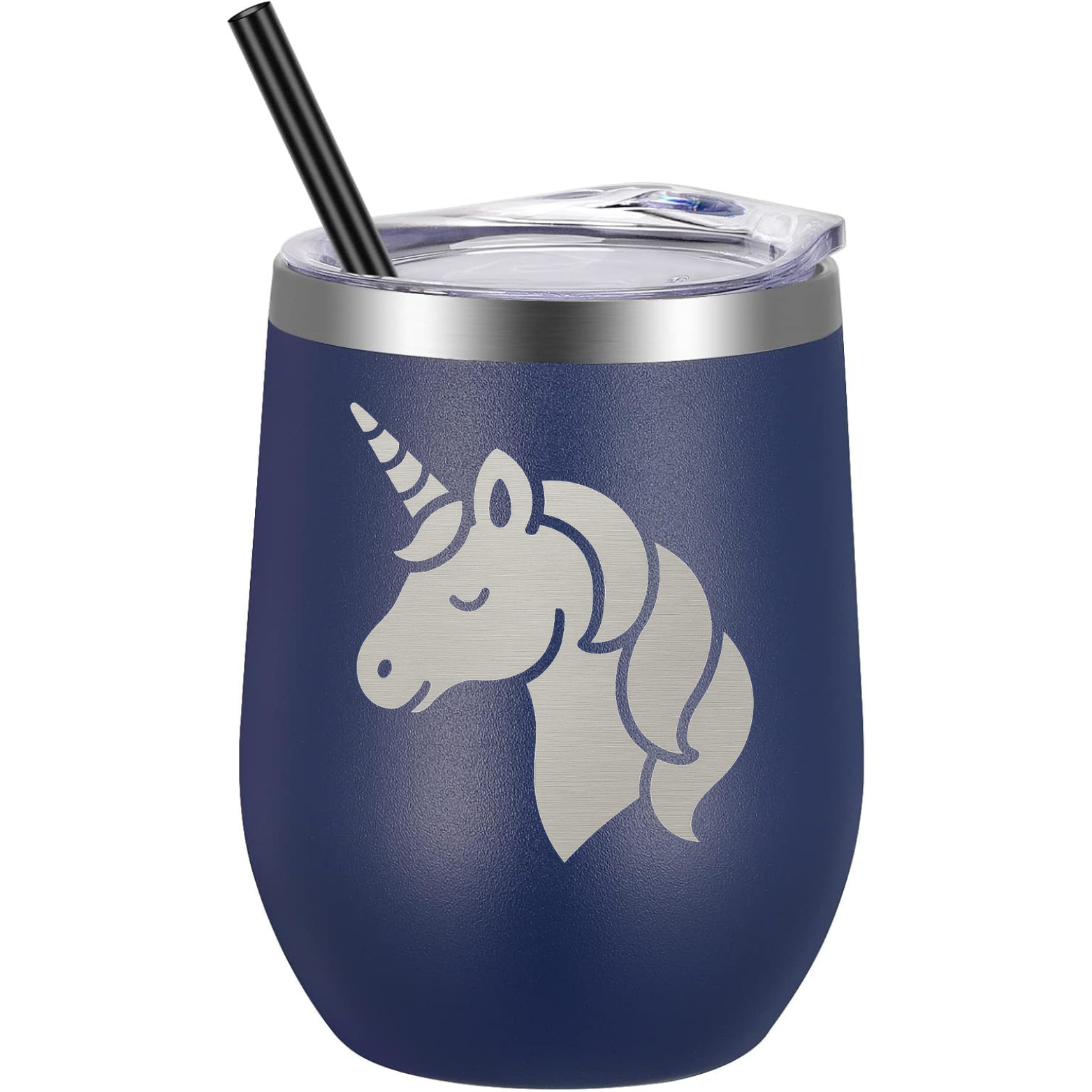 Unicorn Wine Tumbler - Navy