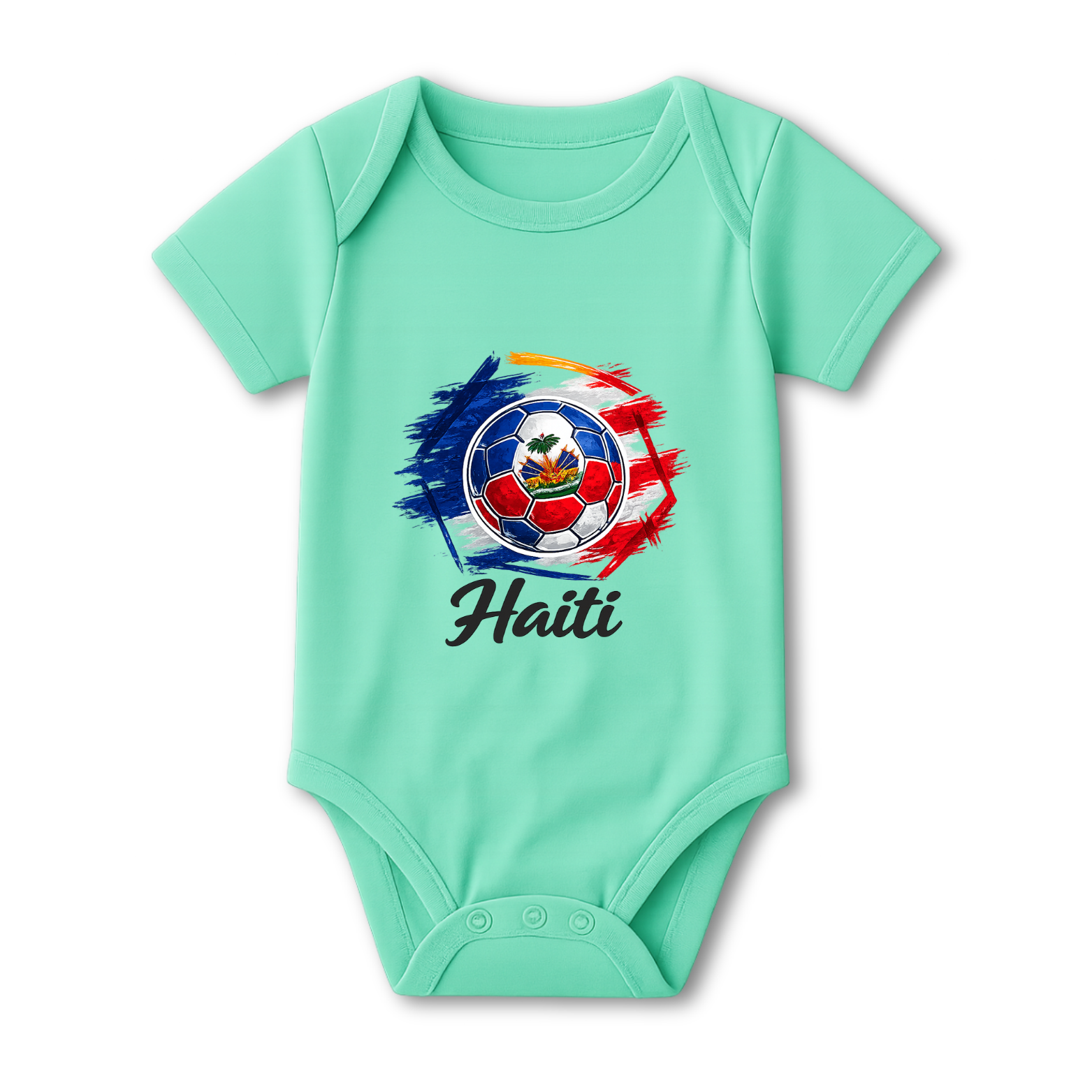 Haiti Football Baby Onesie color variation 2
