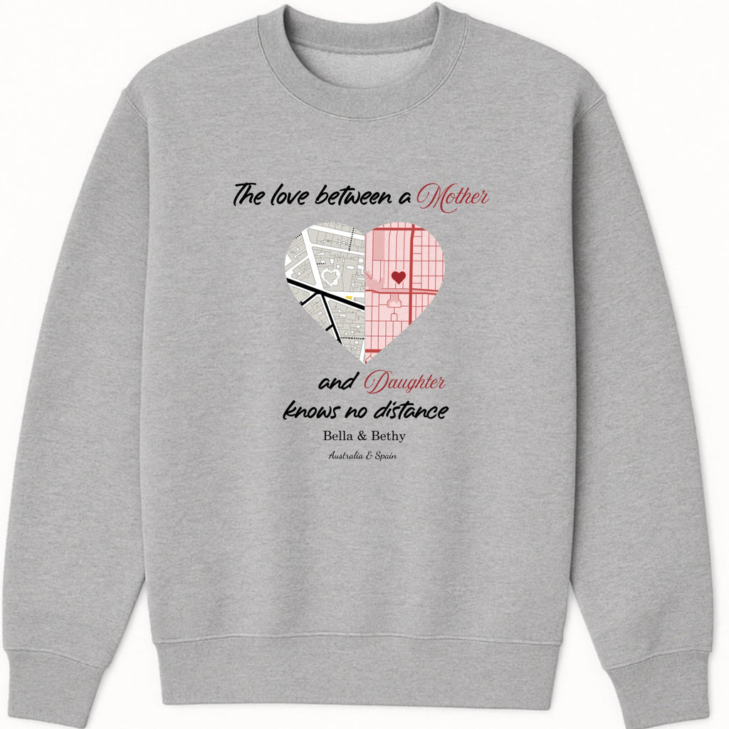 The love between... Sweatshirt hero product mockup