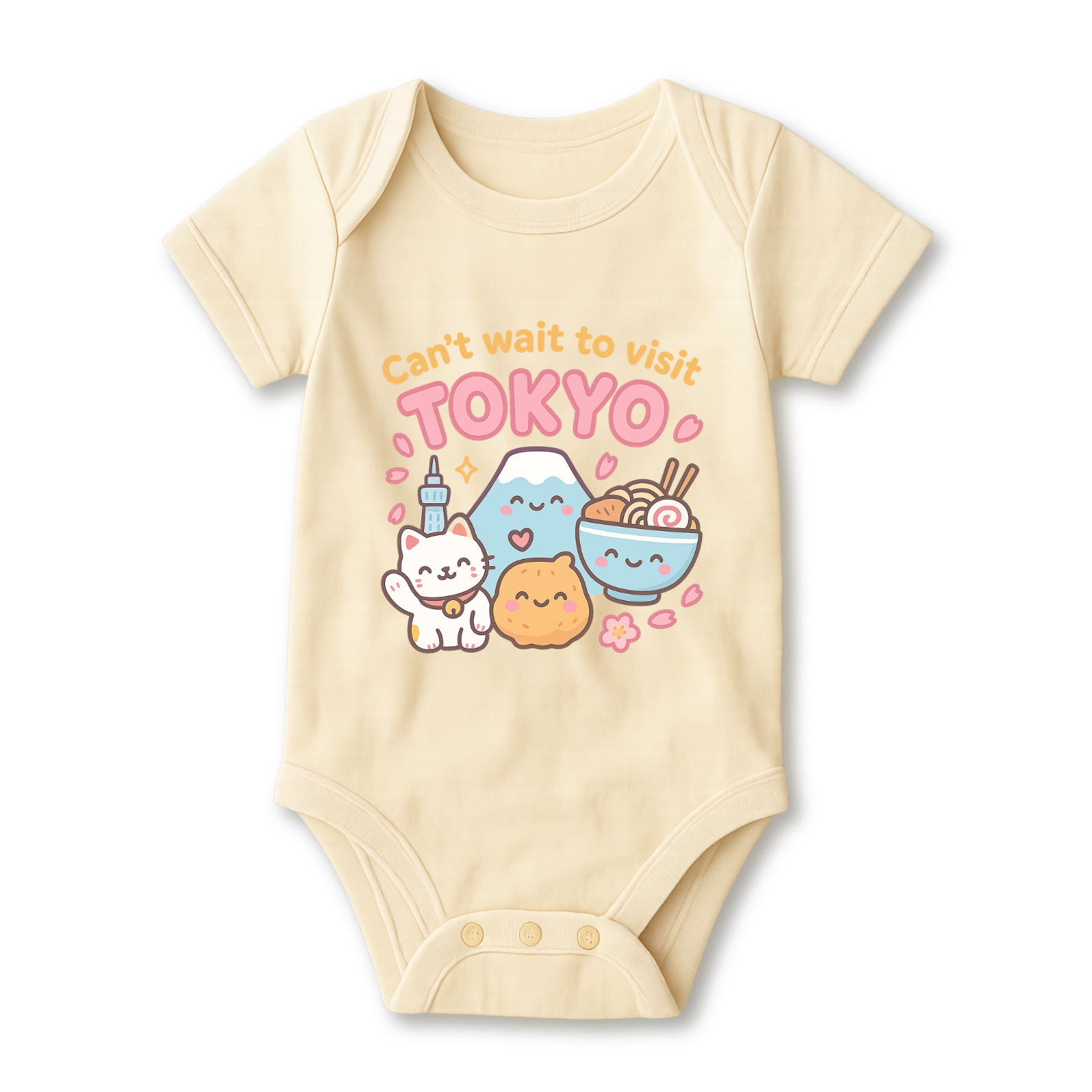 Can't Wait To Visit Tokyo Baby Onesie color variation 3