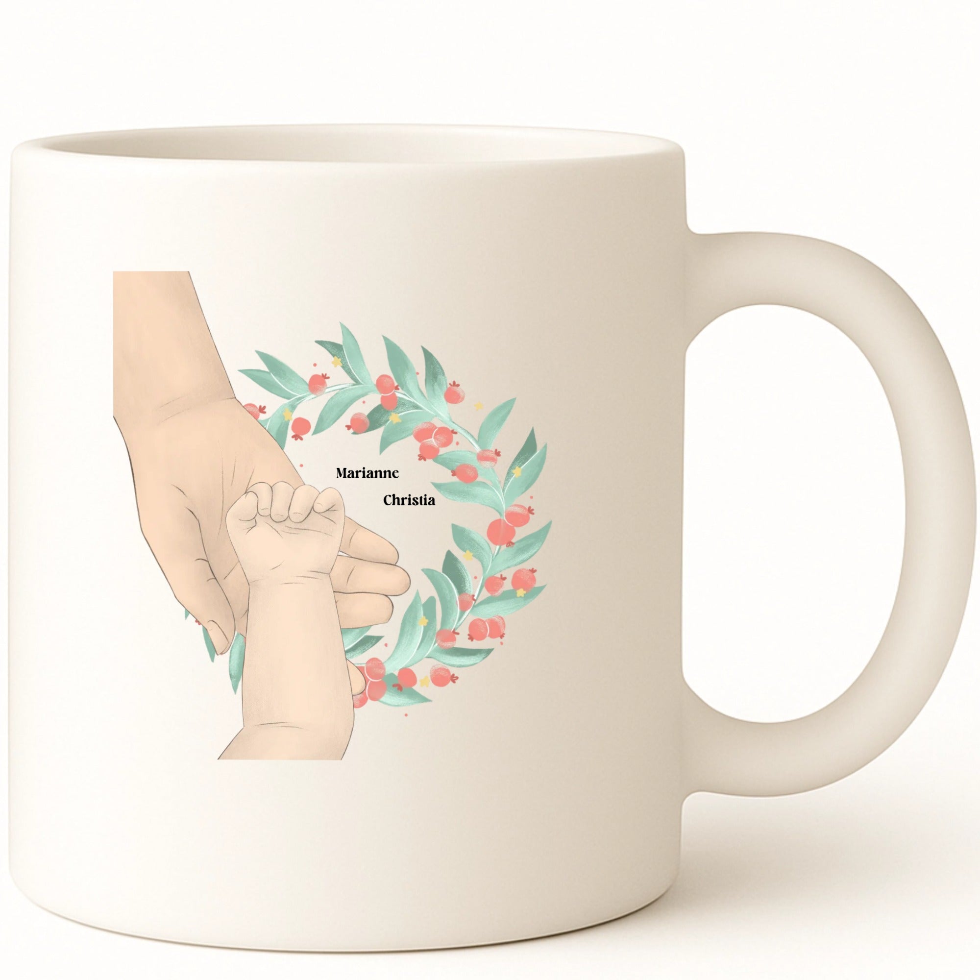 Baby parent to this angel Coffee Mug hero product mockup