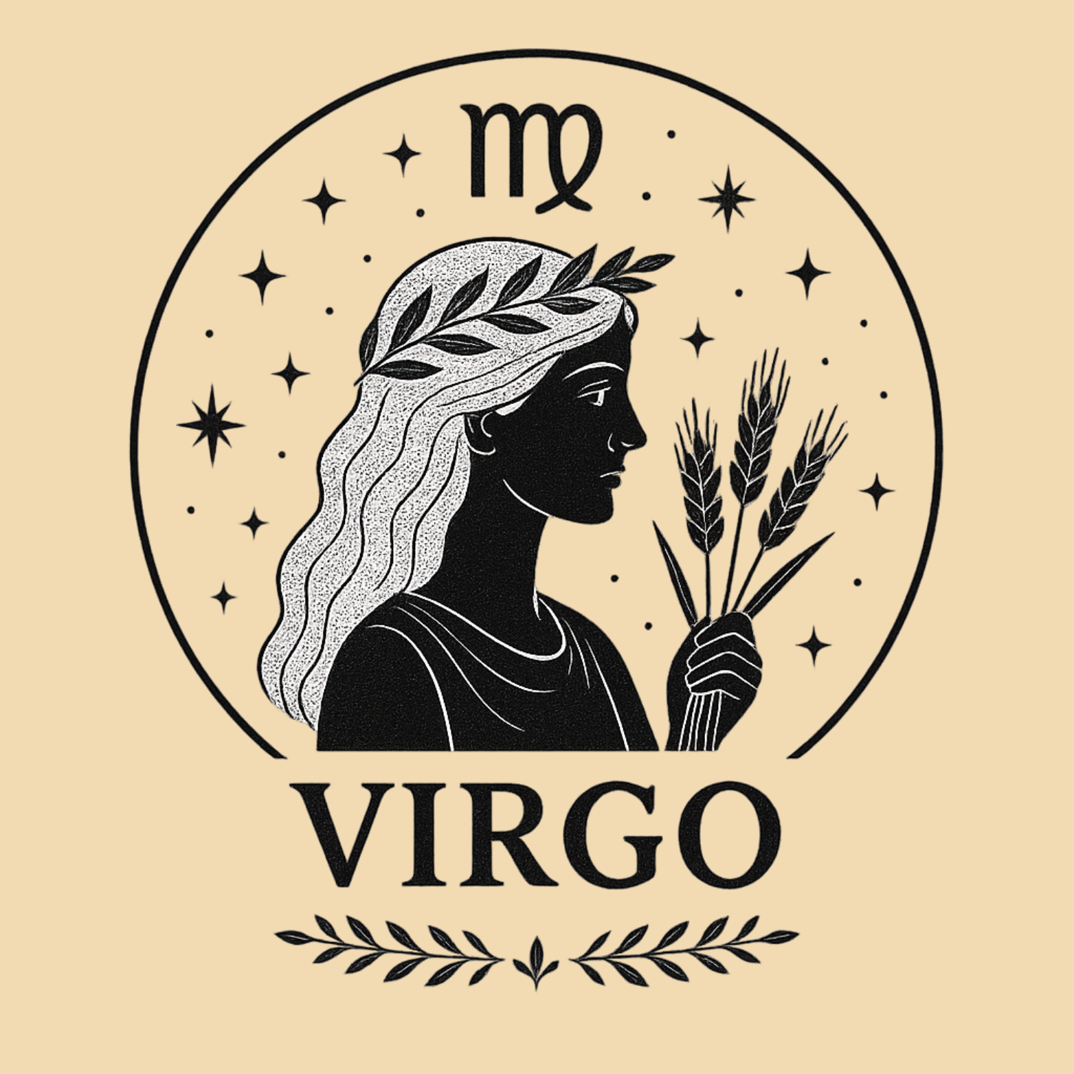Virgo Long Sleeve Tee – Zodiac Astrology Horoscope Graphic Shirt