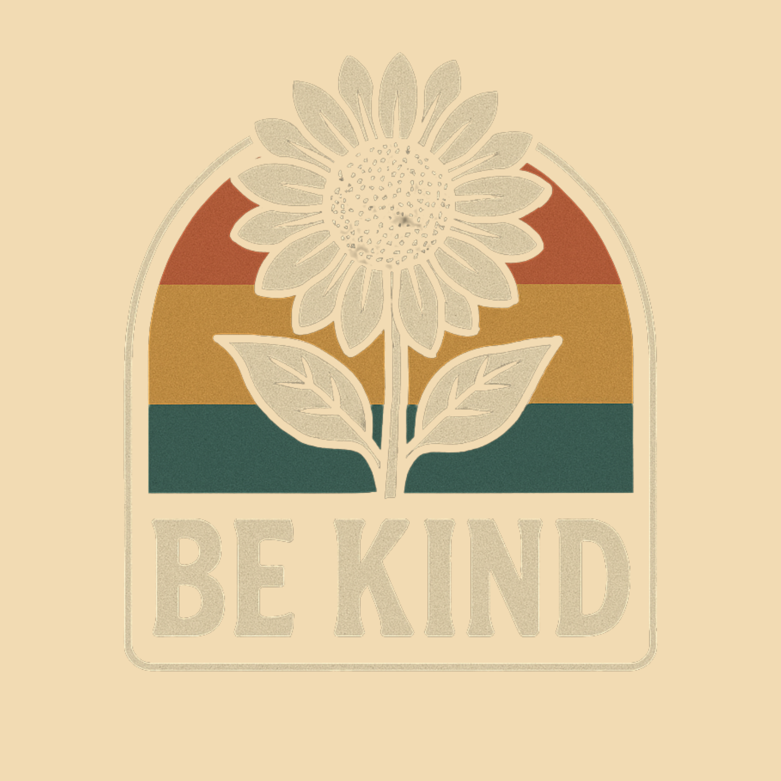 Be Kind Hoodie – Retro Sunflower Graphic Sweatshirt – Positive Inspirational Gift