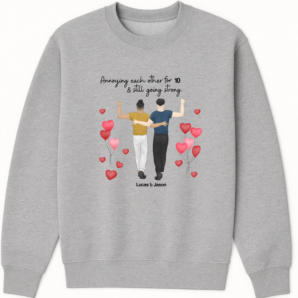 Annoying each other and still going strong Sweatshirt hero product mockup