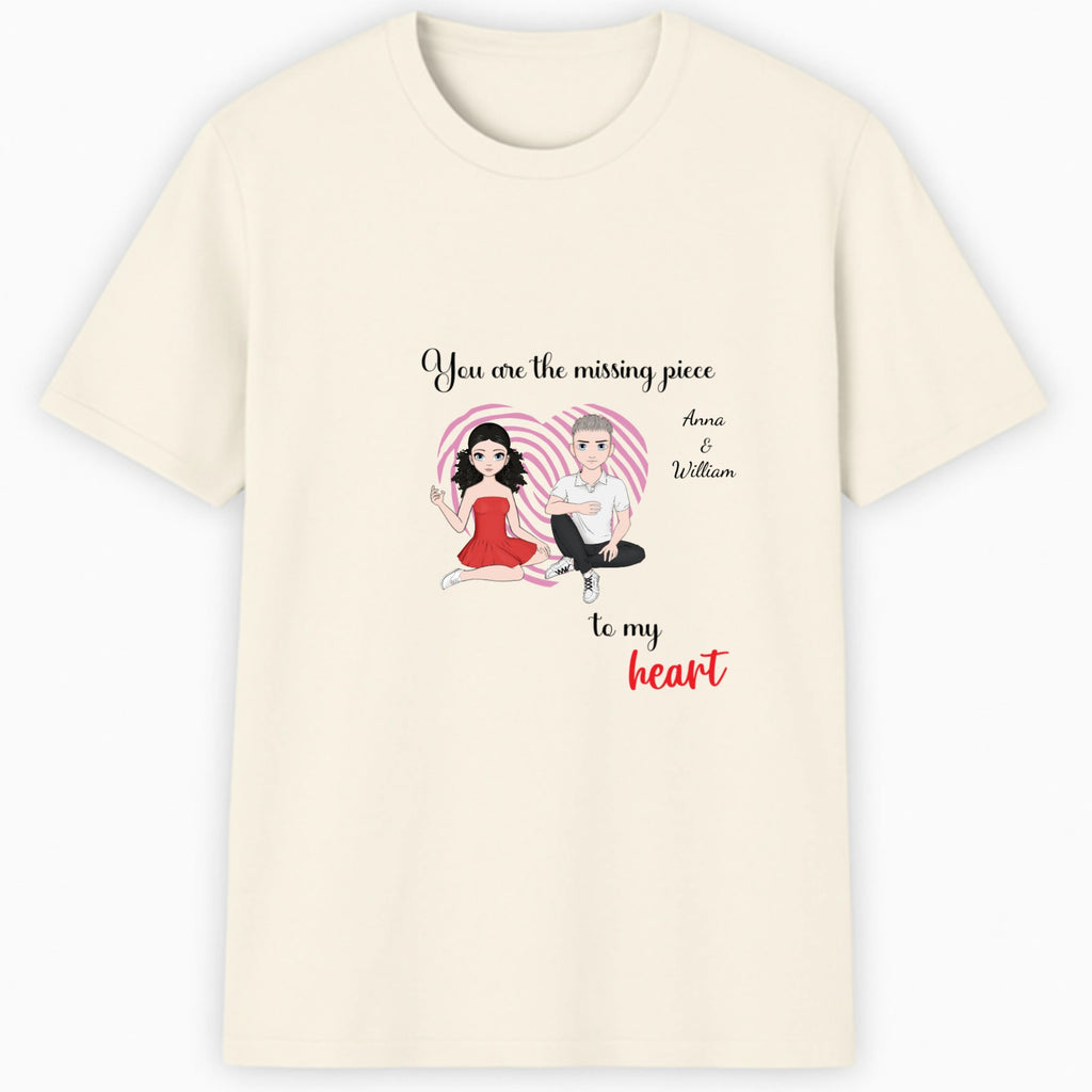 You are the missing piece to my heart Classic T-Shirt hero product mockup