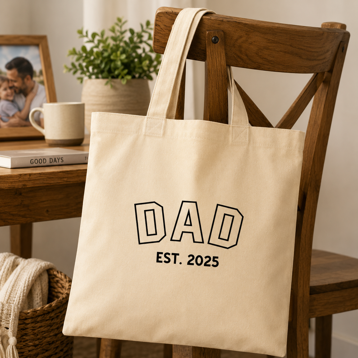 DAD Tote Bag hero product mockup