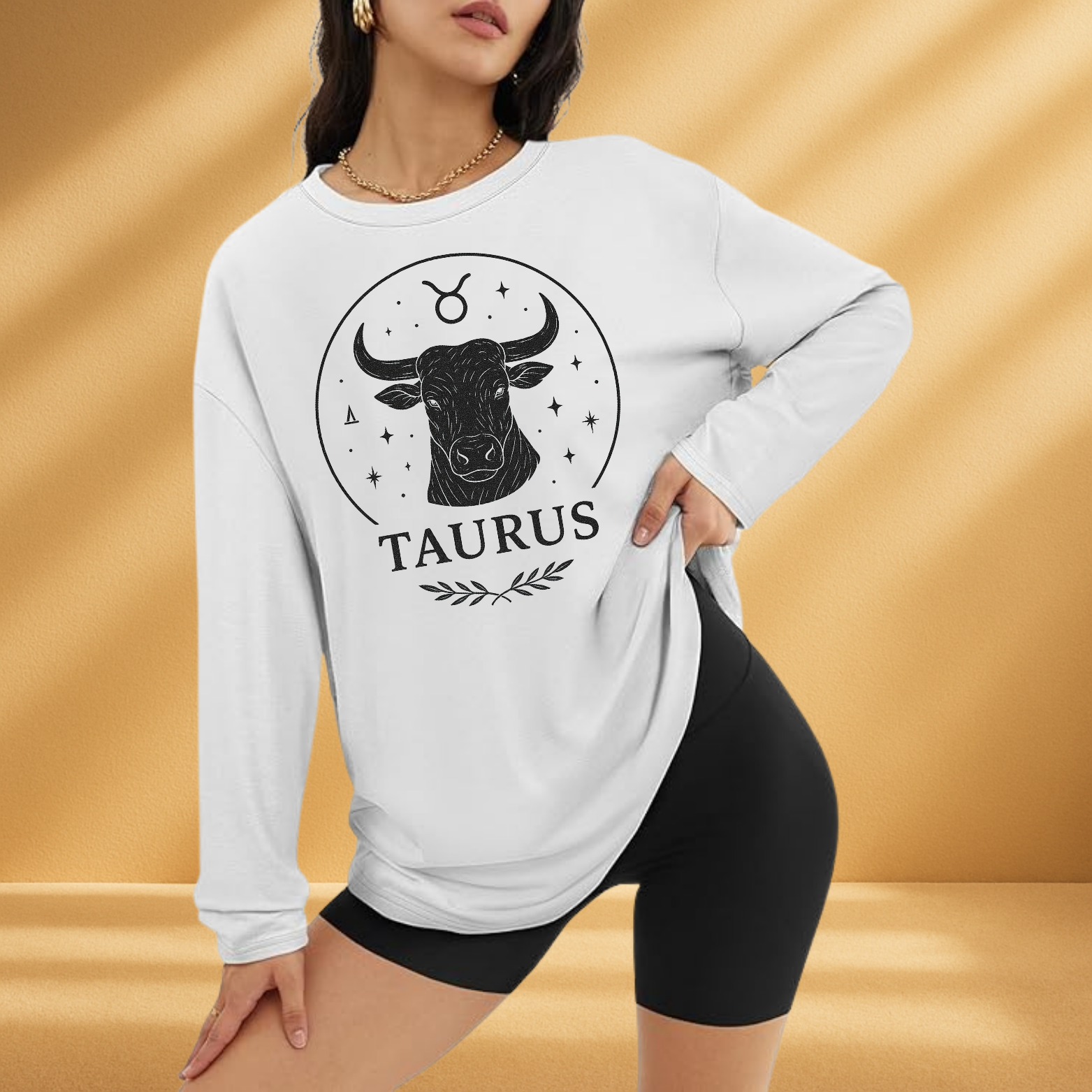 Taurus Long Sleeve Tee – Zodiac Astrology Horoscope Graphic Shirt