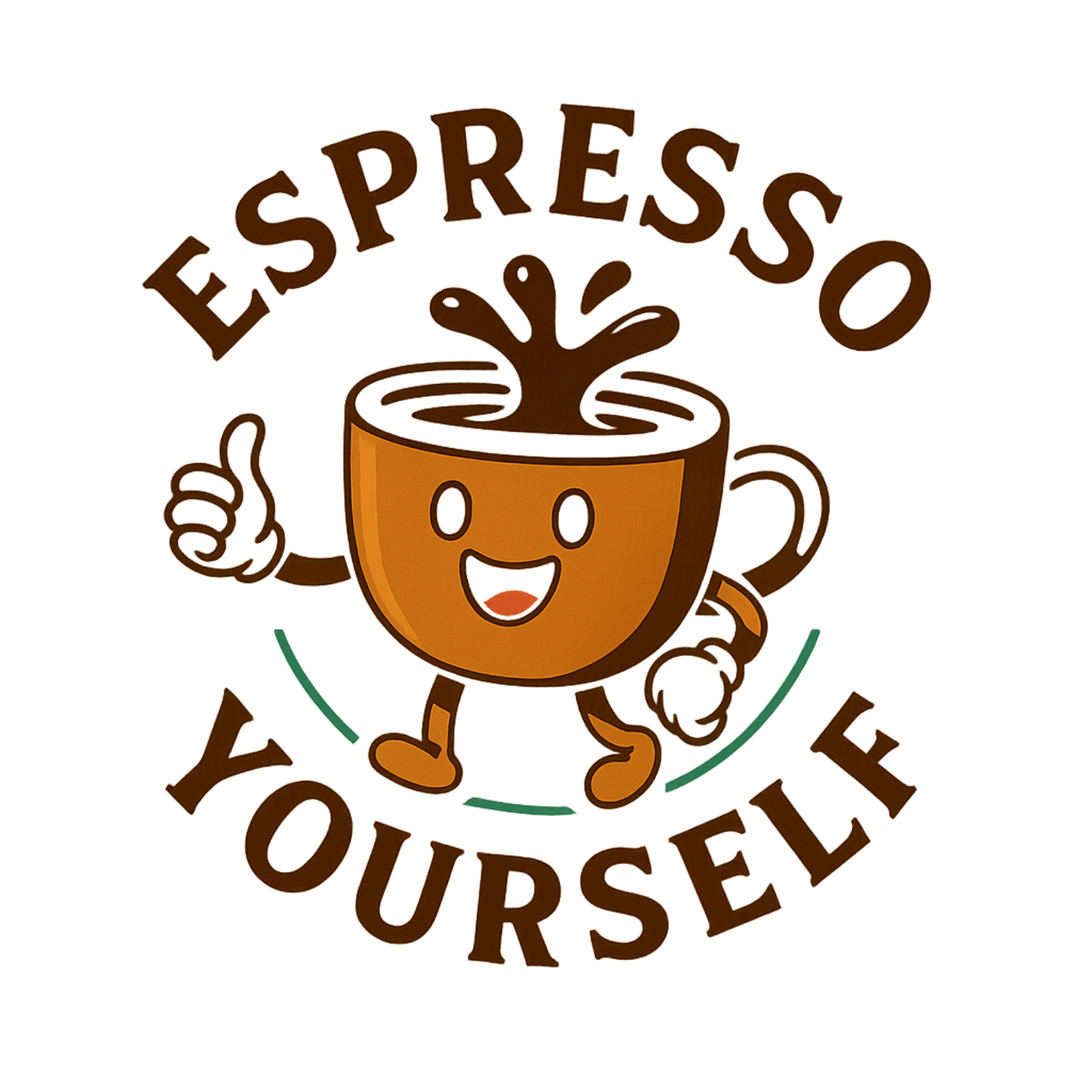 Espresso Yourself Crewneck Sweatshirt - White design preview