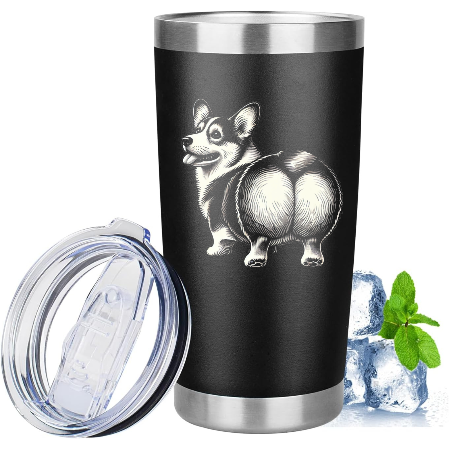 Corgi 20oz Tumbler - Black