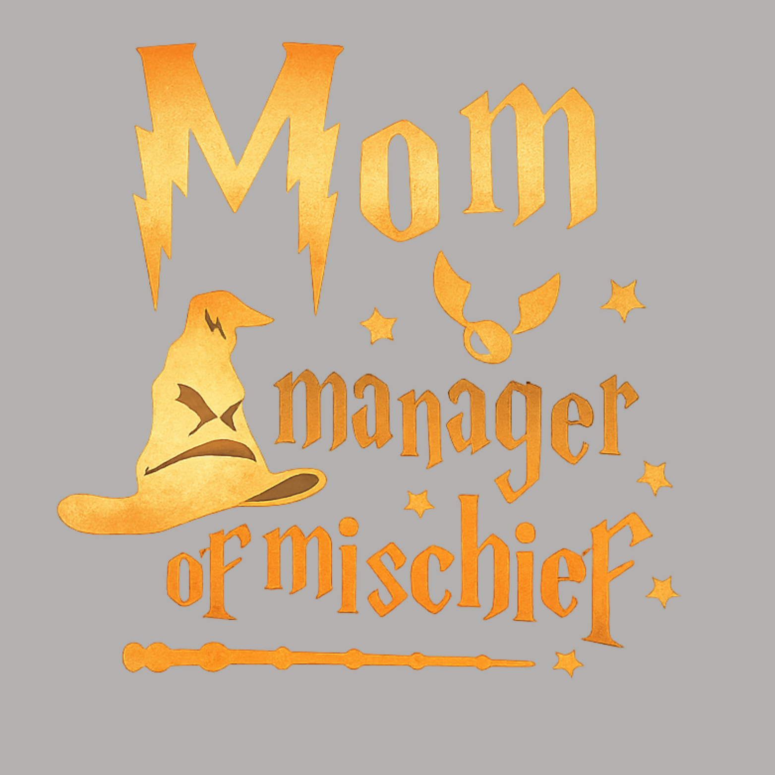 Mom Manager Of Mischief Hoodie - Blue design preview